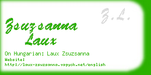 zsuzsanna laux business card